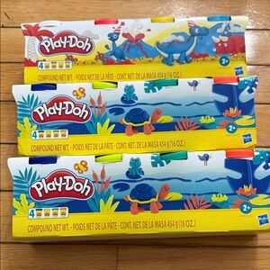 Play-Doh 4-Pack Modeling Compound Brand New 3 4-Pack Play-doh